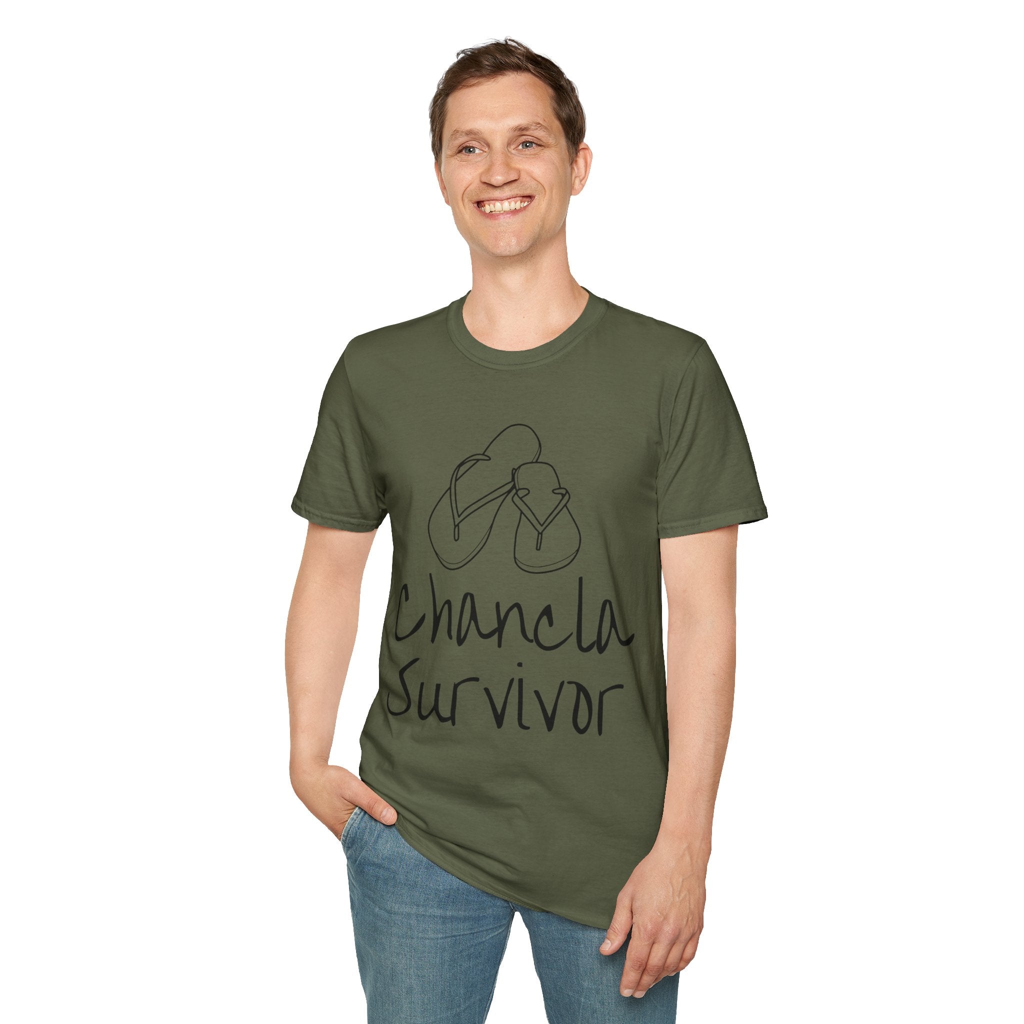 Chancla Survivor Unisex Softstyle T-Shirt