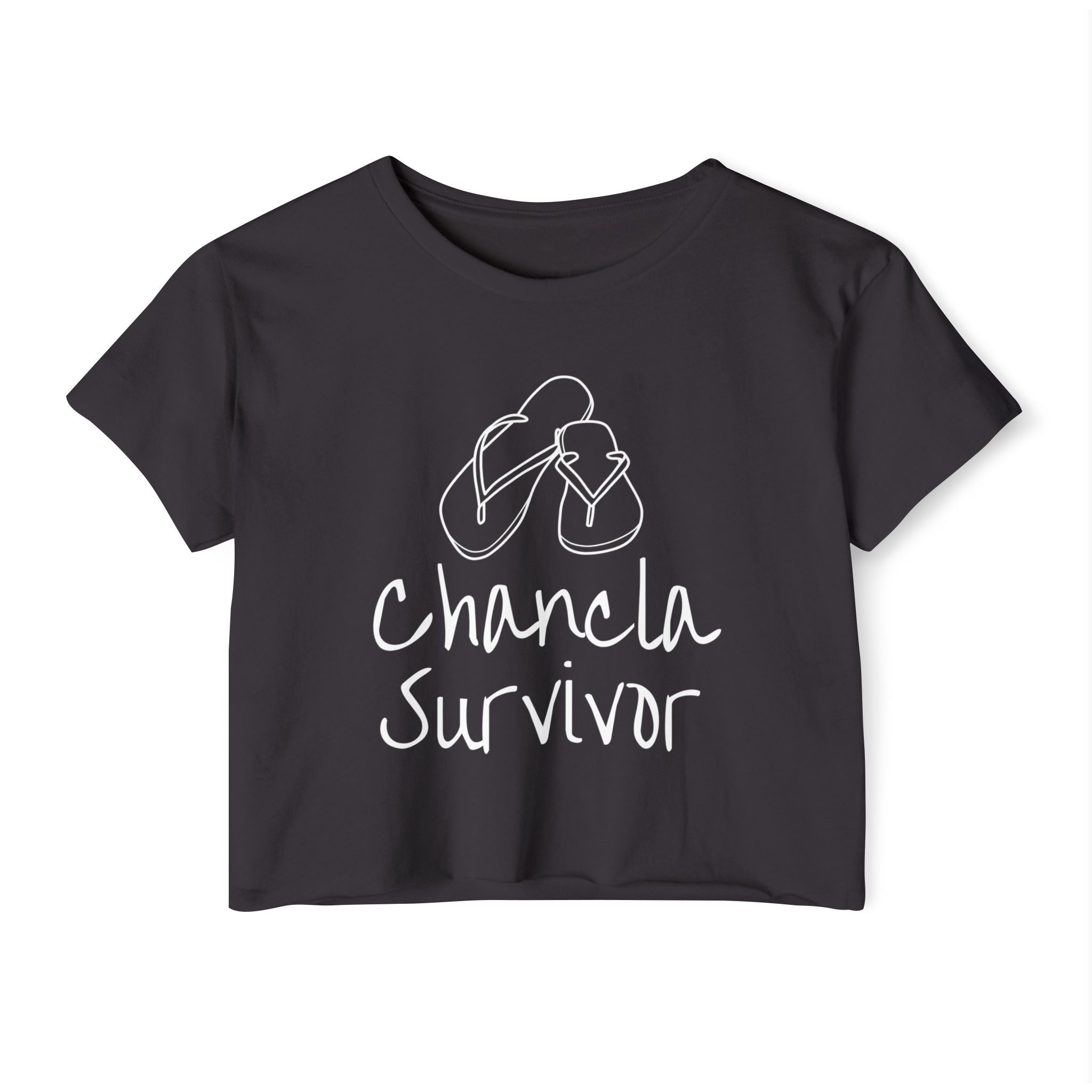 Chancleta Survivor Festival Crop Top