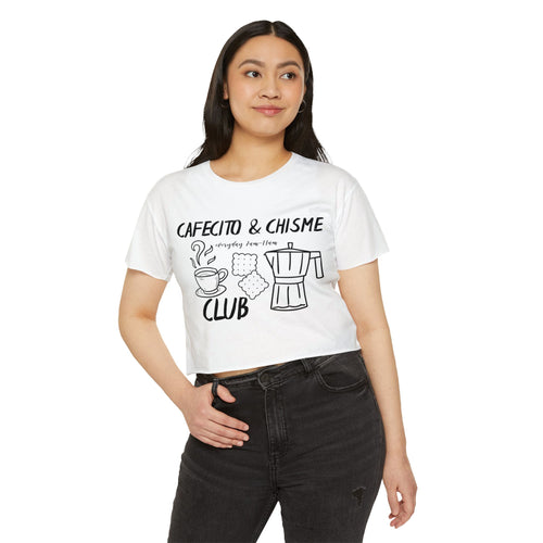 Cafecito & Chisme Club Crop Top