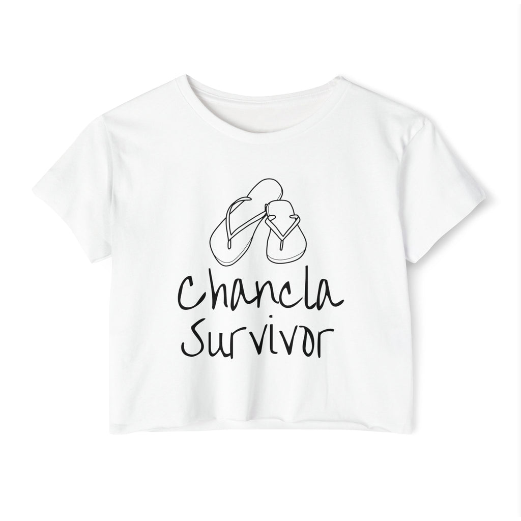 Chancleta Survivor Festival Crop Top