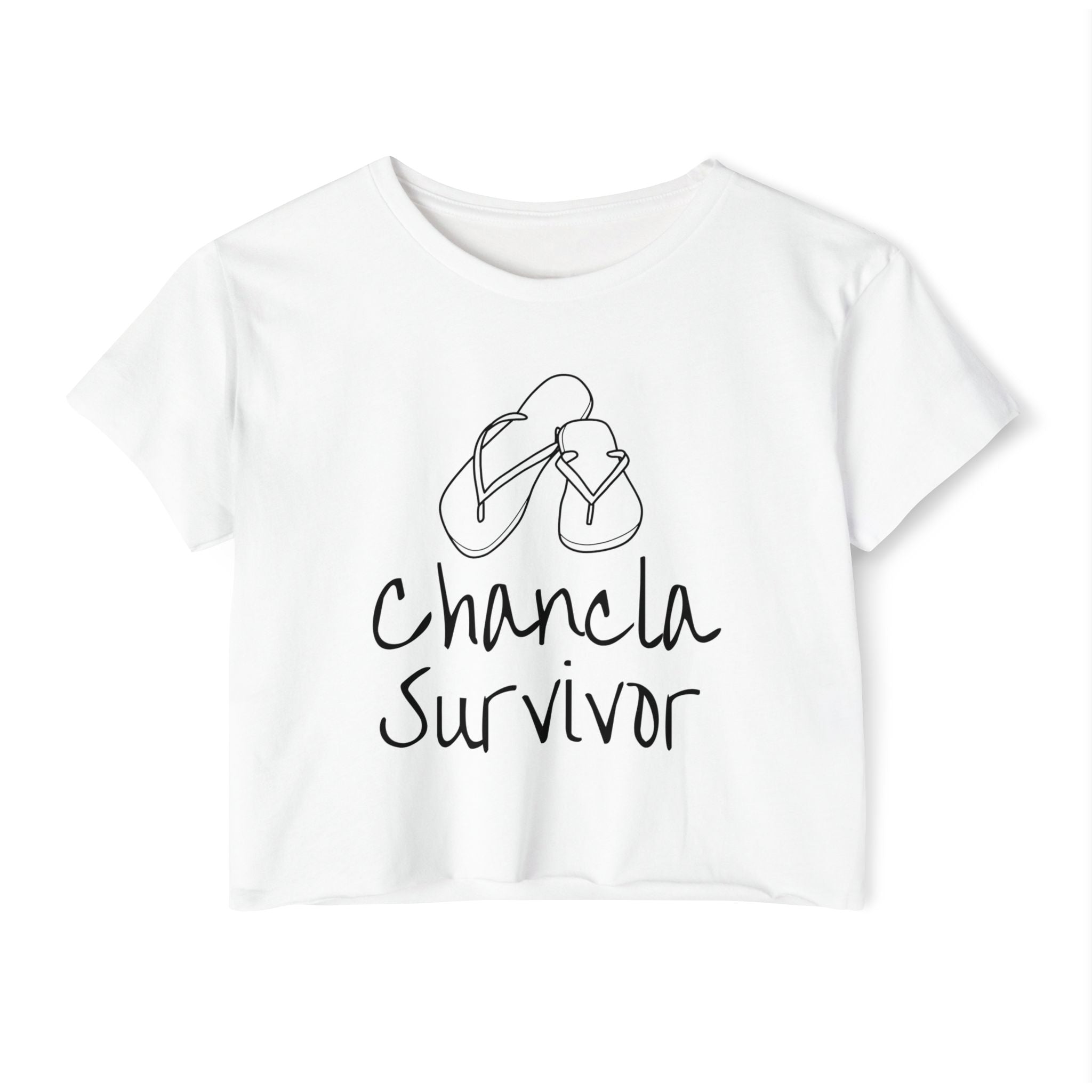 Chancleta Survivor Festival Crop Top