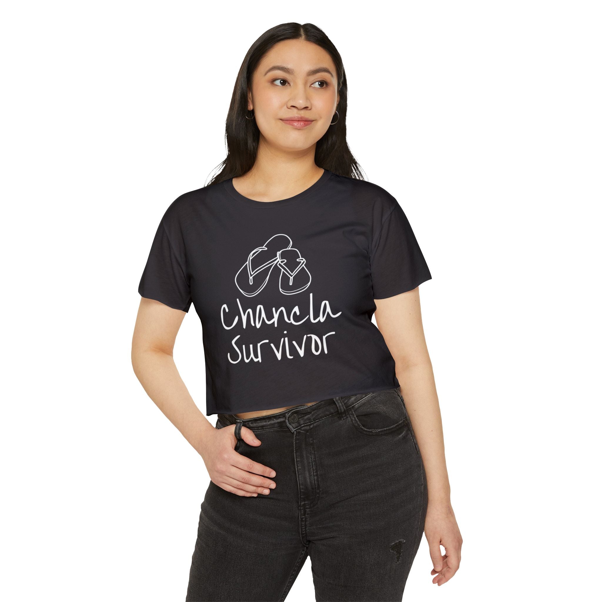 Chancleta Survivor Festival Crop Top