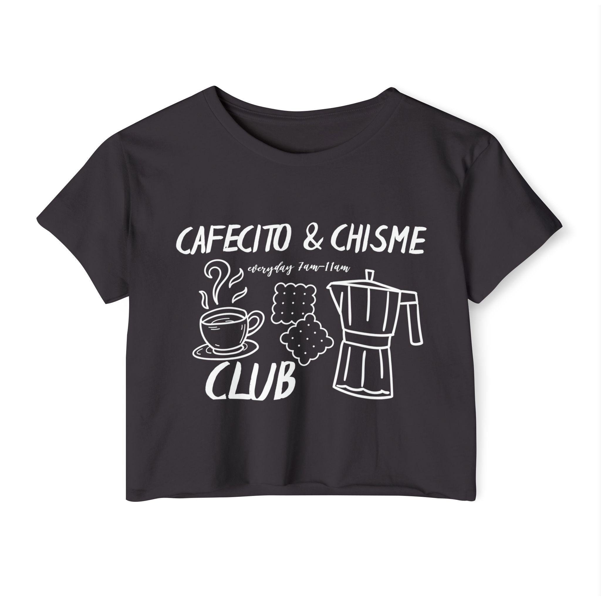 Cafecito & Chisme Club Crop Top