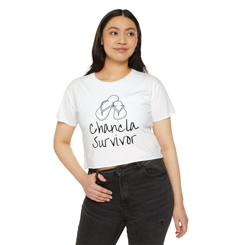 Chancleta Survivor Festival Crop Top