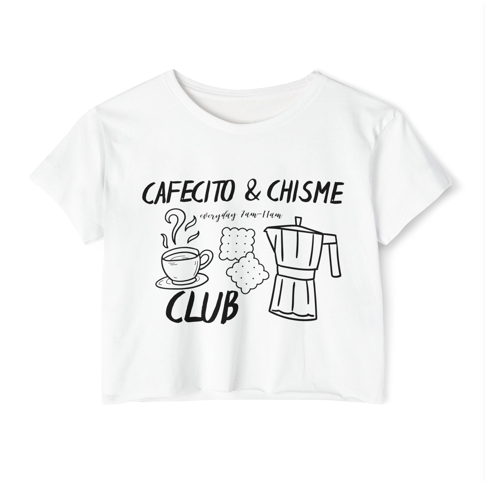 Cafecito & Chisme Club Crop Top