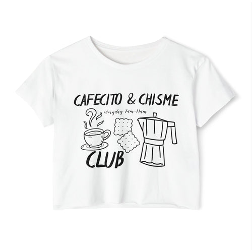 Cafecito & Chisme Club Crop Top
