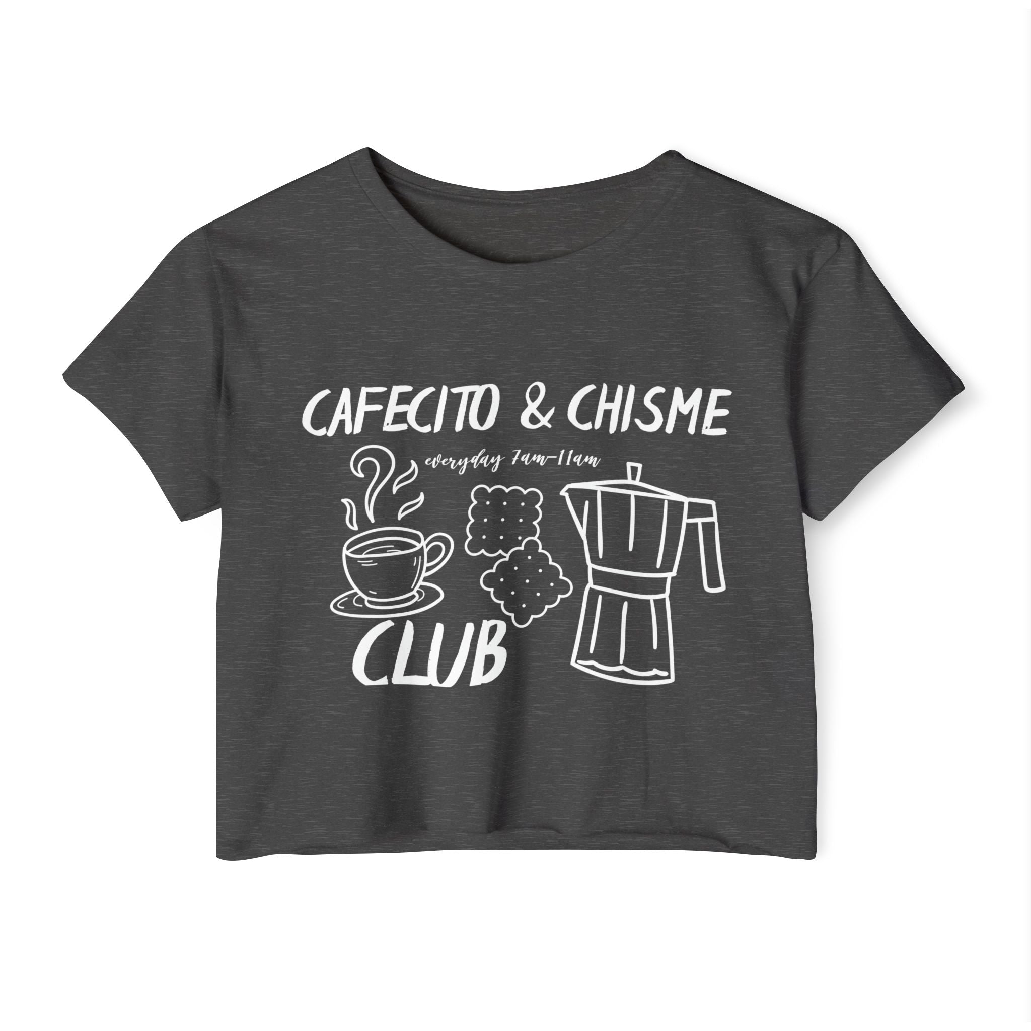 Cafecito & Chisme Club Crop Top