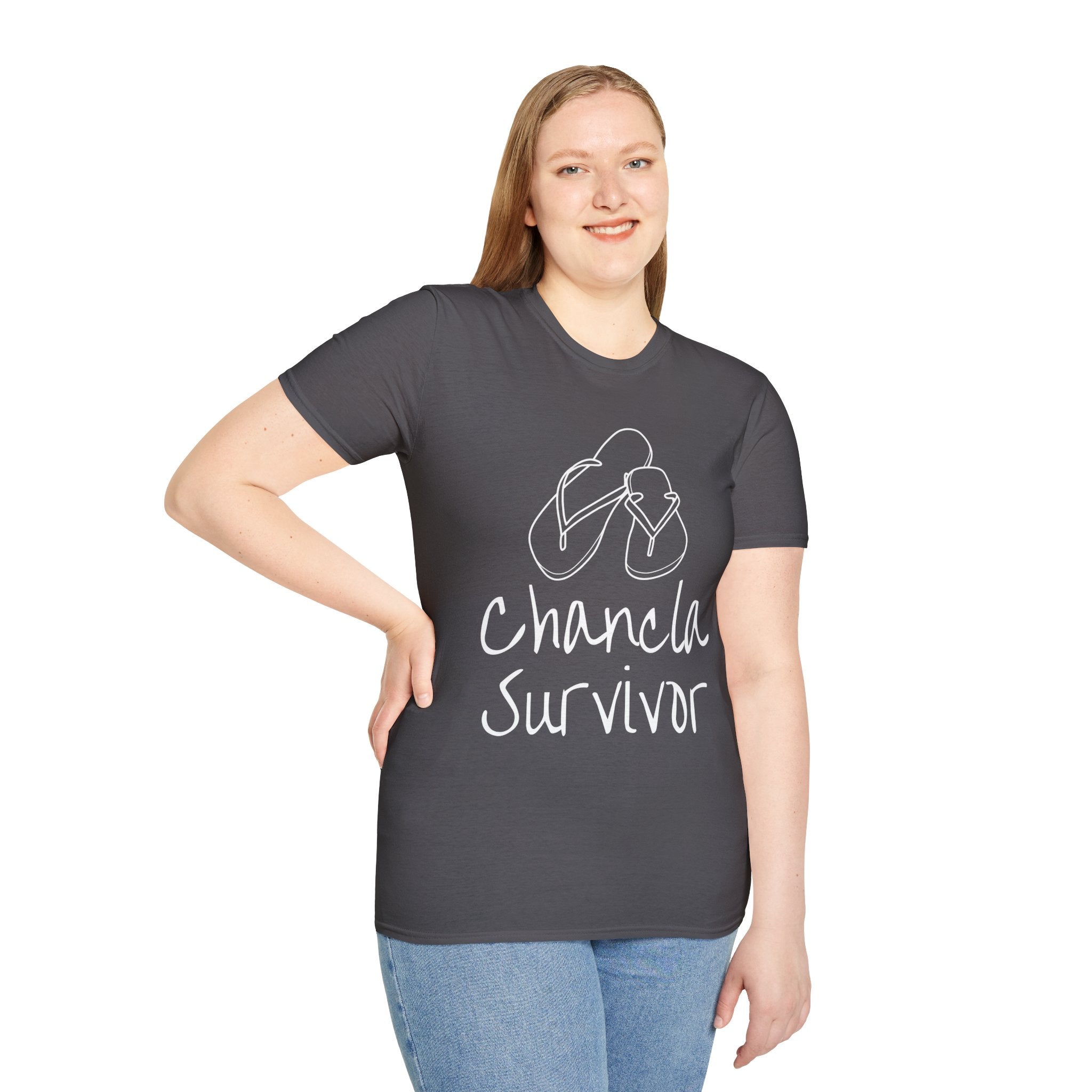 Chancla Survivor Unisex Softstyle T-Shirt